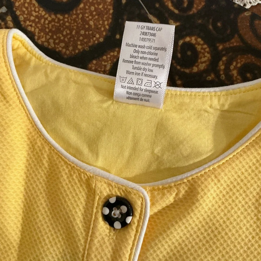Gymboree yellow sleeveless mod shift dress
